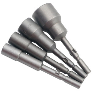 Tkt Nr Electric Screwdriver Sockets 5mm 6mm Hex Shank Carbon Steel For Drill Use - Product Image 1