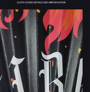 Abanicos de Mano Tradicionales de Bambú de 33 cm con Tela Pintada, Historia Corporativa, Cronología de la Empresa, Recuerdo para el Personal, Arte Folclórico, Amor - Product Image 6