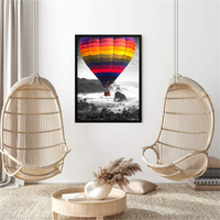Set 3 Bingkai Foto Poster Kreatif Dinding Hitam Solid Bingkai Foto Kayu Gantung Daur Ulang 18x24
