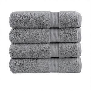 Ensemble de serviettes de bain de luxe pour hôtel, 100% coton, haute absorption, motif floral, coton biologique écologique, serviettes compressées en coton éponge, personnalisées - Product Image 1