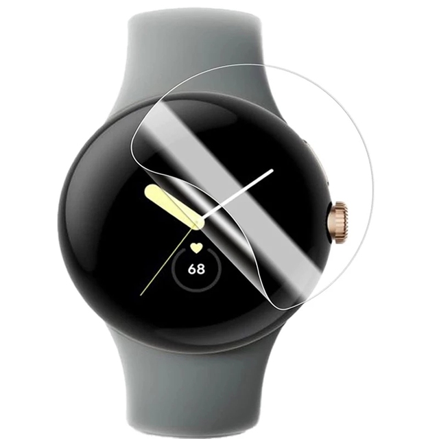 Full Coverage Screen Protector for Google Pixel Watch Ultra Clear Slim Anti-Scratch Soft TPU Hydrogel Film Grade AAA Quality