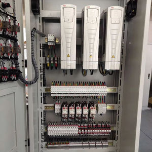 Armadio di controllo PLC con pannello rivestito in metallo personalizzato per stazione di pompaggio pressurizzata quadro di tensione - Product Image 5