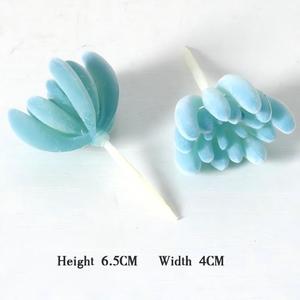 Venta de Macetas de Plástico Azules Poco Profundas para Plantas Suculentas Artificiales, Suculentas Artificiales al por Mayor - Product Image 3