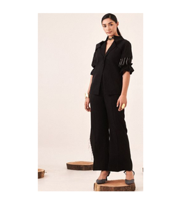 เสื้อเบลเซอร์แขนสั้นทรงเข้ารูปสำหรับผู้หญิง ผ้าคอตตอนผสม ระบายอากาศได้ดี เหมาะสำหรับใส่ทำงานในฤดูร้อน สไตล์ลำลอง - Product Image 2