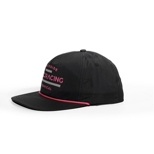 Gorras de Béisbol con Visera Plana de 5 Paneles OEM con Bordado de Nailon, Gorras con Cierre a Presión, Logotipo Personalizado, Deportes, Golf - Product Image 2