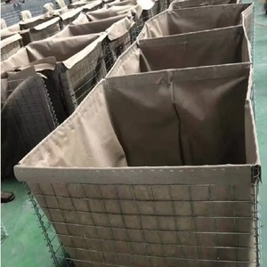 Cage anti-explosion en treillis métallique galvanisé soudé, barrière défensive <span class=keywords><strong>mobile</strong></span>, boucle de verrouillage, sac de sable détachable, anti-émeute - Product Image 4