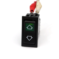 Interrupteur universel de clignotant de voiture avec indicateur LED vert, 8 broches, commande de flèche pour modification automobile