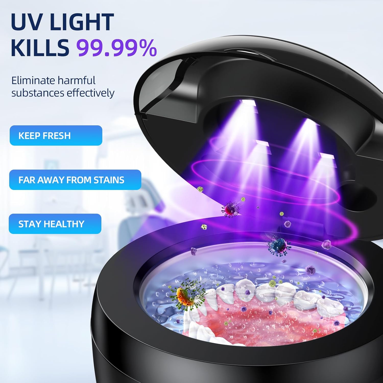 ultrasonic denture cleaner