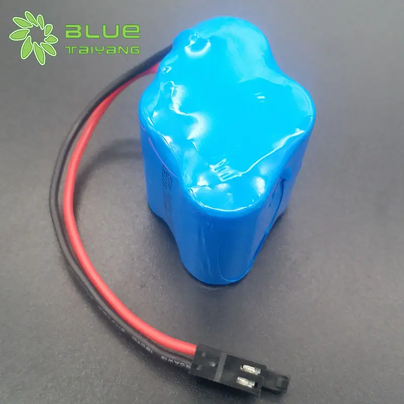 Blue Taiyang 4-CR123A 2p2s tidak dapat diisi ulang silinder li-mno2 baterai 6v cr123A 3000mah pack