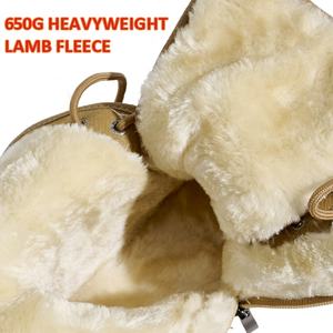 BAIRUILUN sepatu bot salju pria wanita, sepatu bot musim dingin anti air luar ruangan, sepatu bot pendek berlapis bulu hangat untuk pria dan wanita - Product Image 3