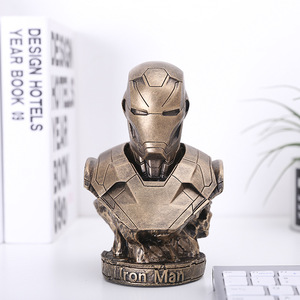 Figurine de dessin animé personnalisé en résine, décoration d'intérieur, sculpture de statue de <span class=keywords><strong>super</strong></span>-héros <span class=keywords><strong>Ironman</strong></span> MK46 - Product Image 4