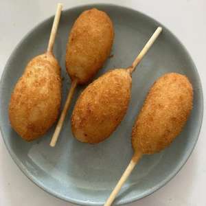 O'Food Seoul's Hotdog con Queso Mozzarella y Salchicha, Auténtica Comida Callejera Coreana, Corn Dog Congelado, Venta al por Mayor para Minoristas - Product Image 6