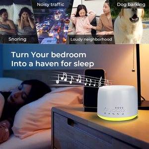 Máquina de Ruido Blanco al por Mayor, Ayuda <span class=keywords><strong>para</strong></span> <span class=keywords><strong>Dormir</strong></span> Bebés, Terapia Portátil <span class=keywords><strong>con</strong></span> Batería Recargable, Máquinas de Sonido <span class=keywords><strong>con</strong></span> Luz Ajustable - Product Image 6