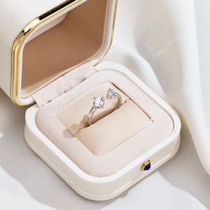 Bague de mariage pour femme Messi Jewelry MSR-2137 en or 18 carats avec diamant de laboratoire de forme ronde - Product Image 2