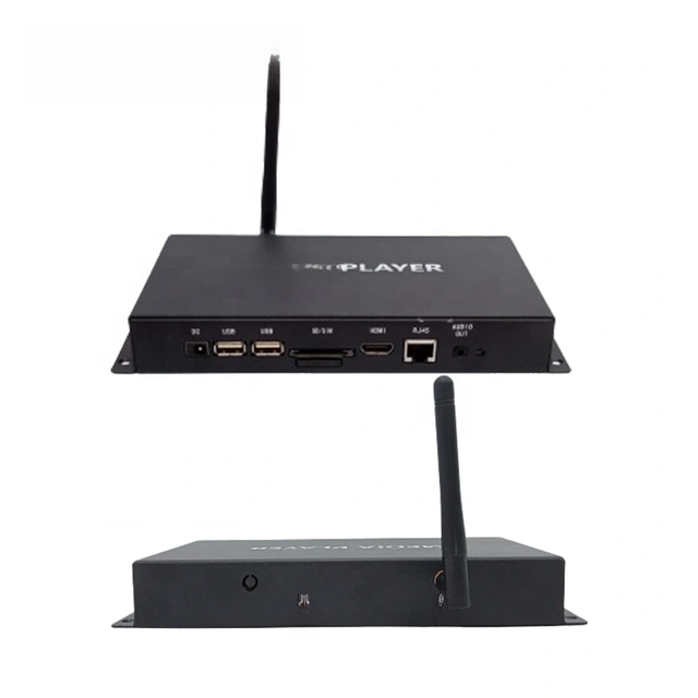 Full Screen Displaying Android 7.1 Media Player Tv Box Free Remote Control Software Video Wall Effect Android Box
