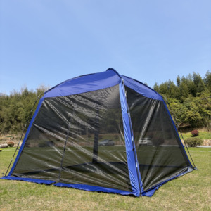 <span class=keywords><strong>Tente</strong></span> dôme en nylon imperméable pour 6 personnes, avec moustiquaire, pour sports de plein air, camping et randonnée, abri solaire hexagonal - Product Image 1