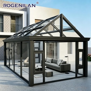 Rogen ilan Großhandel Modular Vorgefertigtes Aluminium Laminat Glas Wintergarten Villa Wintergarten Gewächshaus - Product Image 1