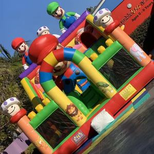 Castillo Inflable Gigante <span class=keywords><strong>de</strong></span> 20 pies con Toboganes Dobles <span class=keywords><strong>de</strong></span> Super <span class=keywords><strong>Mario</strong></span> <span class=keywords><strong>Bros</strong></span> para Niños, Brincolín Inflable para <span class=keywords><strong>Fiestas</strong></span> - Product Image 2