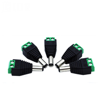 Connecteur d'alimentation cc 5.5mm X 2.1mm 12V 24V prise de courant pour bande Led CCTV caméra de sécurité câble fil extrémités adaptateur de prise