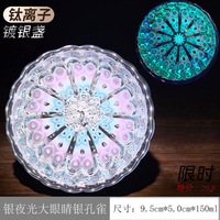 Ensemble de tasses à thé en céramique de luxe classique en gros, motif de fleur de lotus à trous dorés, en grès chinois, réutilisable, écologique, portable