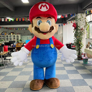 Unisex Halloween Inflatable Stuffed Animal <strong>Costume</strong> <strong>Mario</strong> and Luigi Mascot for <strong>Adults</strong> - Product Image 2