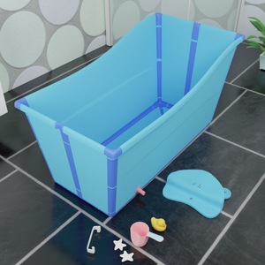 Inflatable Silicone Deep Organic <strong>Baby</strong> Bath Tub Cosmetic Product Kids <strong>Bathtub</strong> for Children Collapsible Foldable <strong>Baby</strong> <strong>Bathtub</strong> - Product Image 2
