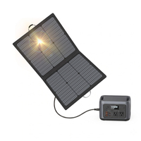 Panneaux solaires pliables ou étanches de 100 W, personnalisés en usine, pour stations d'alimentation portables.