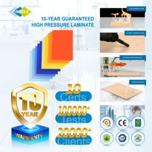 Kompakt masa üstü yanmaz <span class=keywords><strong>HPL</strong></span> yüzey nem geçirmez dekoratif mutfak depolama paneli kabine kompakt laminat <span class=keywords><strong>HPL</strong></span> levha - Product Image 4