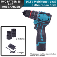 Perceuse-visseuse sans fil compacte et légère 16,8 V, mini-perceuse électrique multifonction pour le bricolage domestique, outil électrique
