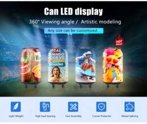 Pantalla LED Personalizable para Interiores con Forma Irregular para Latas de Bebidas, P1.86 a Todo Color, IP65, Publicidad para Tiendas Minoristas - Product Image 6