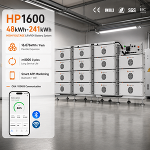 Système de stockage d'énergie solaire 50 kW à batterie lithium haute tension 80 kWh, 100 kWh, 120 kWh avec refroidissement actif, direct usine, pour alimentation de secours - Product Image 5
