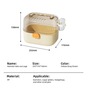 Vente en gros de <span class=keywords><strong>cage</strong></span> à <span class=keywords><strong>hamster</strong></span> transparente en acrylique, grande, respirante, anti-évasion, portable - Product Image 2