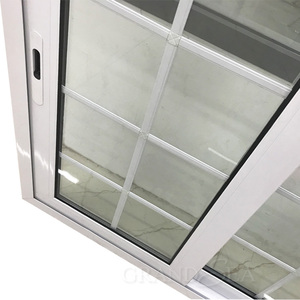 Tác động bão nhôm trắng đôi cửa sổ kính cường lực nhôm cửa sổ trượt nhôm cho nhà cho căn hộ với thiết kế nướng - Product Image 6