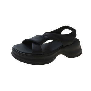 Sandales tendance pour femmes 2025 – Nouveauté été, bout ouvert, simple, à brides croisées, confortables, à semelle épaisse, style romain Niche26 - Product Image 5