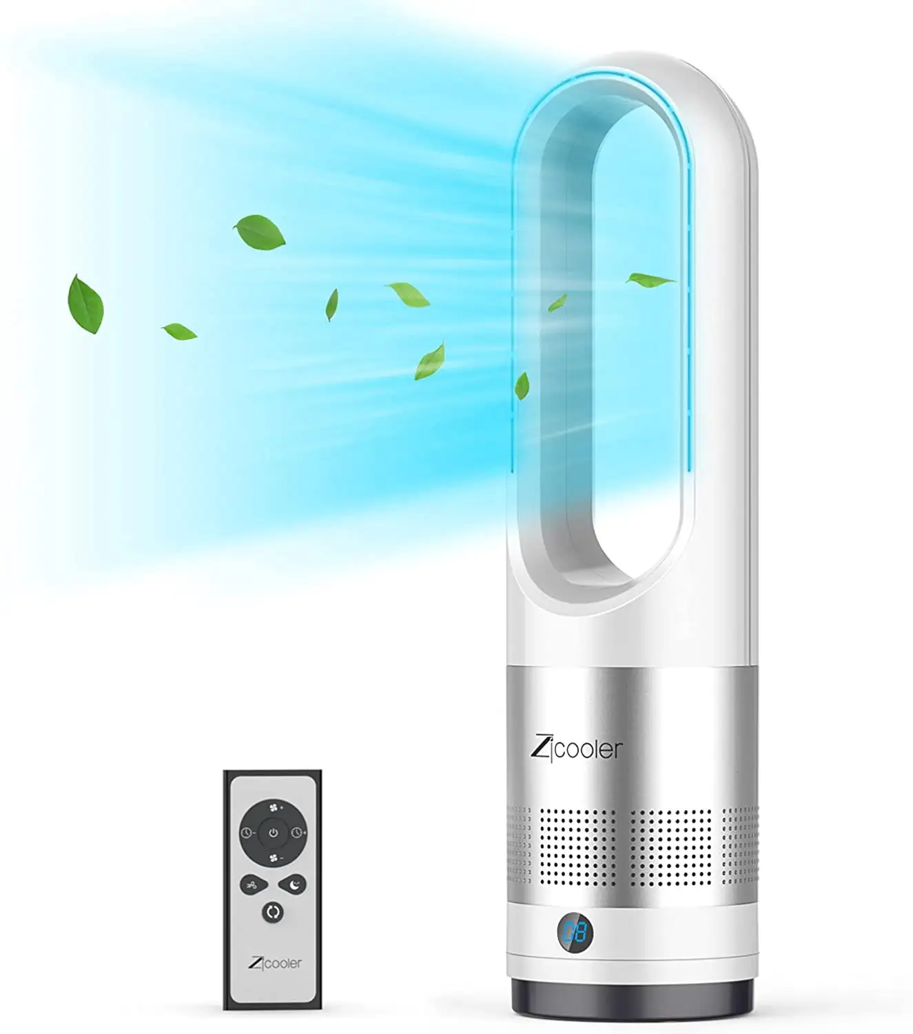 Produit tendance 2023 ventilateur de refroidissement électrique sans lame de sécurité pour la Protection de basculement domestique minuterie 9H