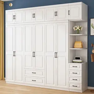 Sliding Door Modern Closet Storage Wardrobe Cabinet Baby Wardrobe Bedroom Furniture Home Customized Size Wooden Wardrobes