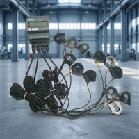 Compteur d'électricité numérique triphasé 4x3 Compere KPM312-1B2B3B4B-WI compatible IoT - Surveillance intelligente de l'énergie multi-circuits sur rail DIN 0.5S