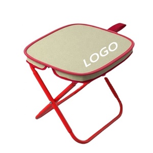 Kursi lipat portabel aluminium besi 0.5kg ringan untuk acara luar ruangan-desain Modern bangku Kemah tahan lama memancing piknik - Product Image 1