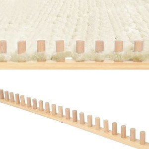 Wooden DIY Knitting <b>Tools</b> Adjustable Size <b>Square</b> Single Head Yarn Sticks For Towel Making Customizable - Product Image 1
