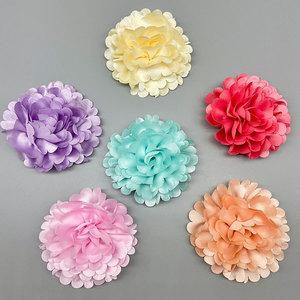 Flores Artificiales de Tela Hechas a Mano, Accesorios para el Cabello, Decoración de Bodas, 6 Colores, 10 cm de Diámetro - Product Image 1