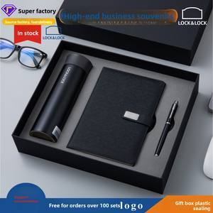 Set de Cuaderno de Cuero Premium A5 para Negocios, con Bolígrafo, Logotipo Personalizado, Botella de Agua Aislada en Espiral, Regalo para Visitas de Clientes, Papelería - Product Image 2