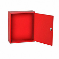 Armoire pour enrouleur de tuyau d'incendie en acier au carbone, murale, à une ou deux portes, pour équipement de lutte contre l'incendie