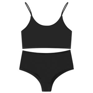 Nuovo Set Reggiseno 2024 per <span class=keywords><strong>Seno</strong></span> Abbondante, Effetto Riduttore, Tinta Unita, Traspirante, Tipo Canotta, Anti-Cedimento, Lingerie Femminile con Slip - Product Image 6