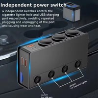 Adaptateur allume-cigare 9-en-1 180W avec câble de charge Starlink 3.0 de 1 m et interrupteurs indépendants 12V/24V