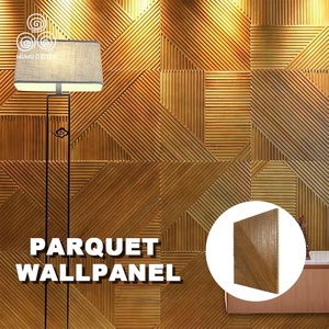Pannello Murale per Testiera di Suite d'Albergo in Legno Intagliato Flessibile e Traforato, Modelli 3D MUMU - Product Image 2