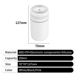 Custom Ambient Lighting Hydrating Mist Abs+Pp Electronic Creative Mini <b>Humidifier</b> for Bedroom - Product Image 4