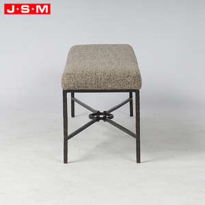 Bancs de salon en tissu personnalisés pour chambre à coucher, grand <span class=keywords><strong>banc</strong></span>, repose-pieds, ottoman, ensemble de poufs - Product Image 3