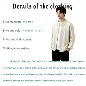 <span class=keywords><strong>Camicia</strong></span> Casual da <span class=keywords><strong>uomo</strong></span> con bottone All-Match stile coreano a manica lunga tinta unita Anti-rughe traspirante ampia aderente - Product Image 4