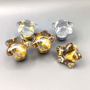 Manufacturer Direct Sales Light Luxury Crystal Handle Drawer <strong>Cabinet</strong> Door Handle Brass Base Handle Wardrobe Door Small Handle - Product Image 1