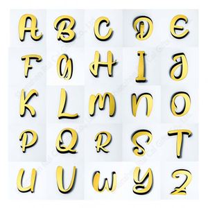 Letras Inglesas en Itálico de 10 cm, Acrílicas, Impresas con UV, Ecológicas, Alfabeto 3D con Efecto Espejo, Adhesivo Decorativo para Pared, Caracteres de Amor, Decoración del Hogar - Product Image 6